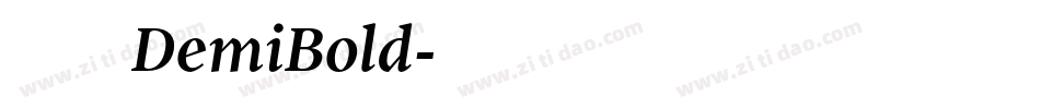 方正品尚黑简体 DemiBold字体转换